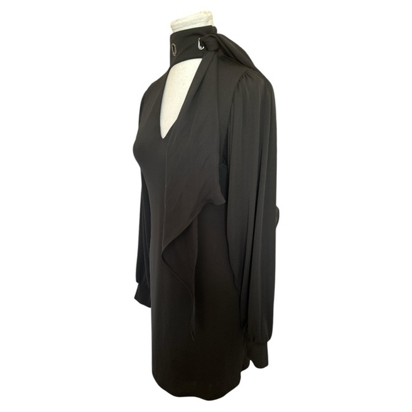 White House Black Market High-Neck Drama Sleeve Dress Size XS - Picture 2 of 9